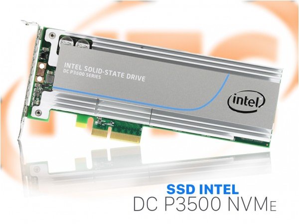 SSD Intel P3500 2.0TB, NVMe PCIe 3.0 x 4, MLC HHHL AIC 20nm 0.3DWPD, SSDPEDMX020T4